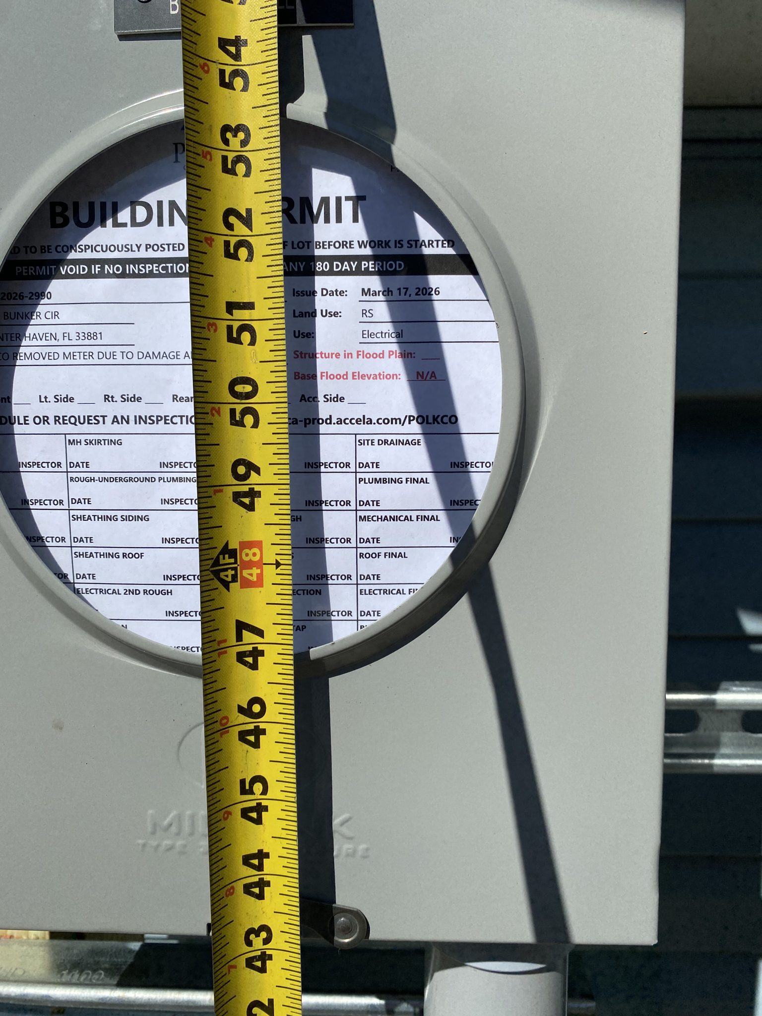 Fourth view of a home electrical panel during an upgrade.
